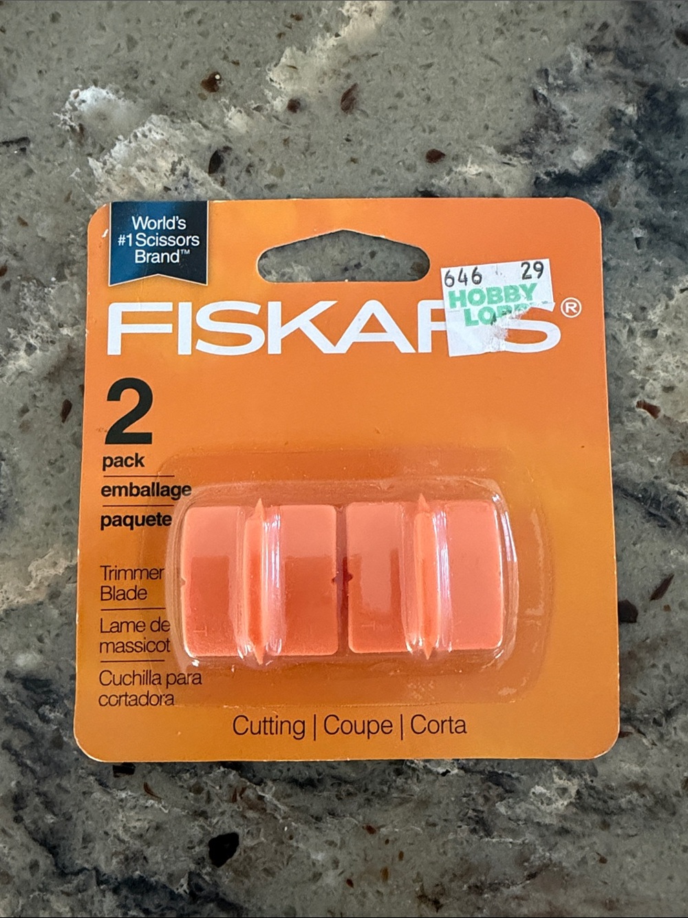 NEW Fiskars Paper Trimmer Replacement Blade 2-Pack, G9596 Craft Tool Cutter